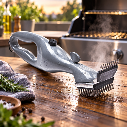 Bbq Cleaning Brush Steam Cleaning Tool Easy Grip Design