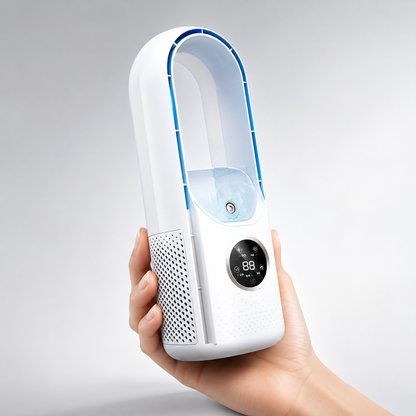 Bladeless Tower Fan Quiet Operation with Sleep Mode and 24-Hour Timer