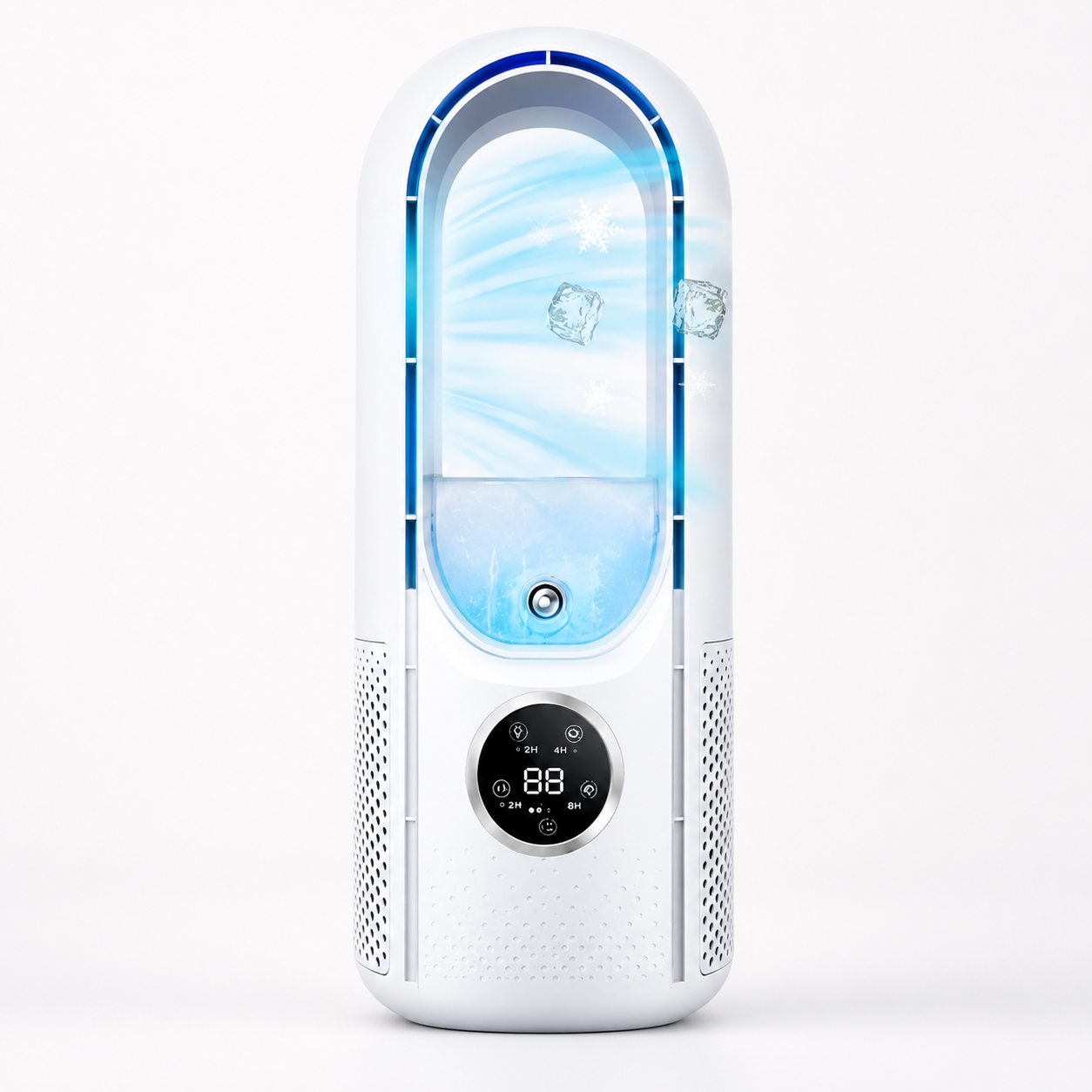 Bladeless Tower Fan Quiet Operation with Sleep Mode and 24-Hour Timer