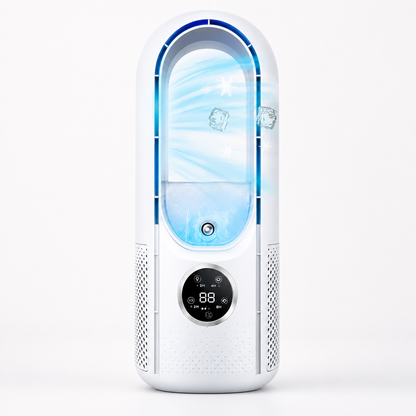 Bladeless Tower Fan Quiet Operation with Sleep Mode and 24-Hour Timer