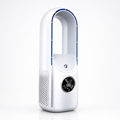 Bladeless Tower Fan Quiet Operation with Sleep Mode and 24-Hour Timer