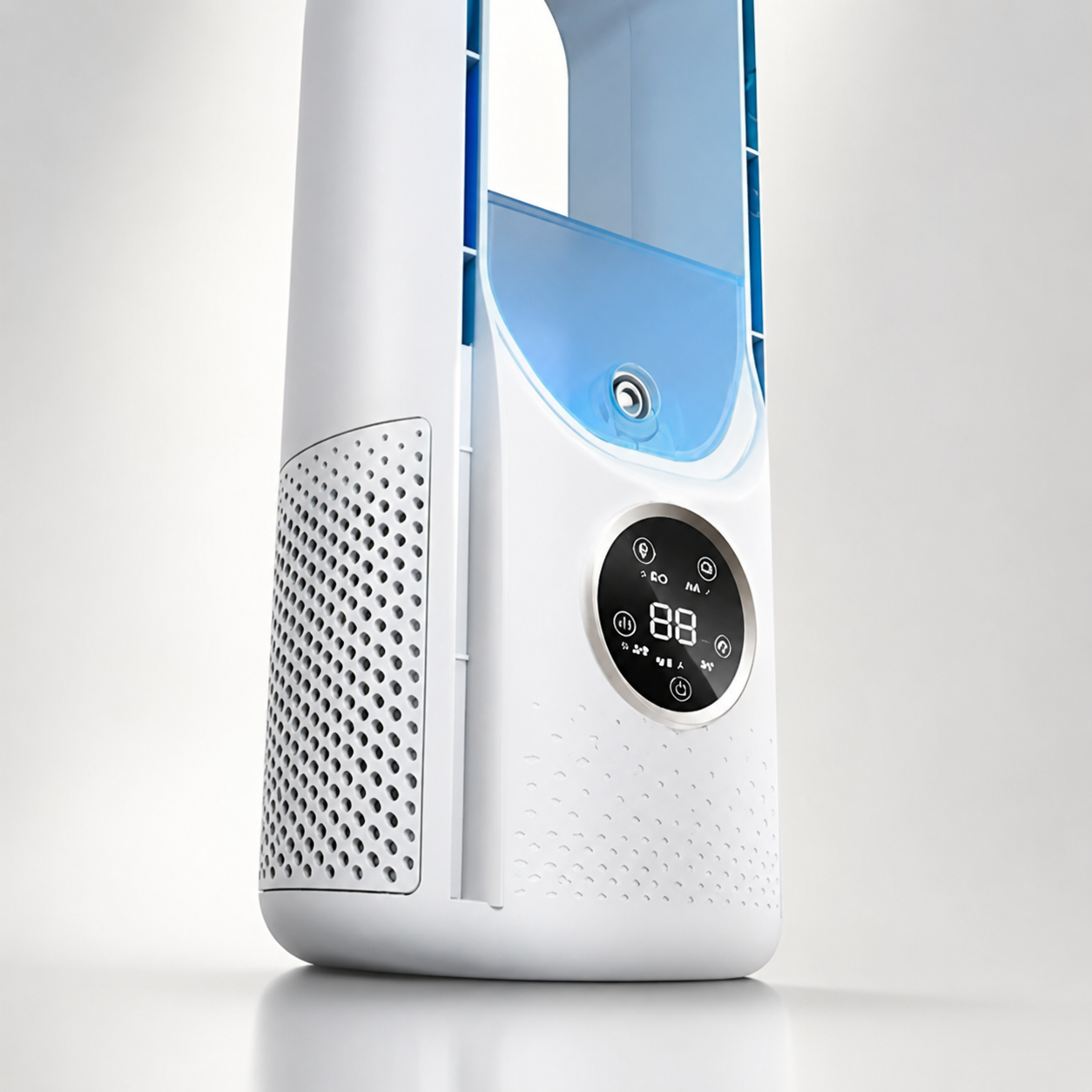 Bladeless Tower Fan Quiet Operation with Sleep Mode and 24-Hour Timer