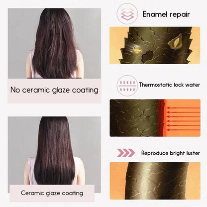 Mini Hair Straightener with 3D Floating Ceramic Plates and 30-Second Heat Up