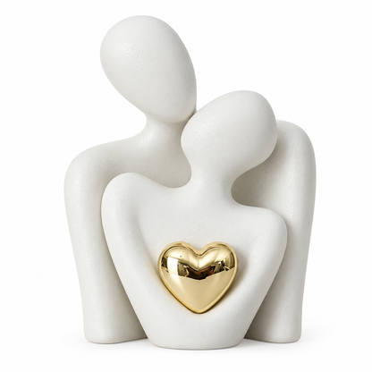 Ceramic Couple Figurine Modern Design Ornament