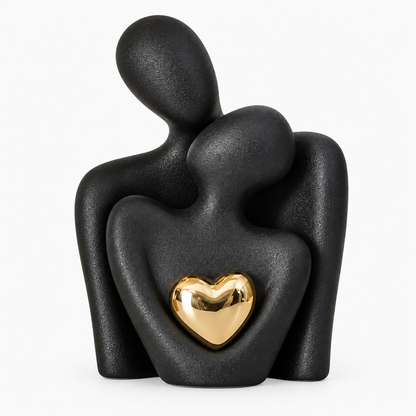 Ceramic Couple Figurine Modern Design Ornament