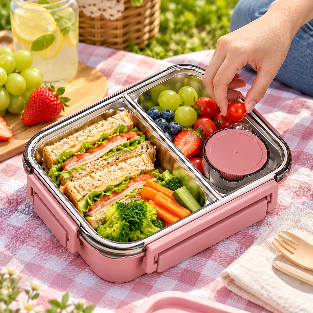 Stainless Steel Lunch Box Bento Insulated Design