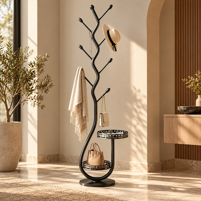 Coat Rack Storage Scandinavian Design Tree Shape