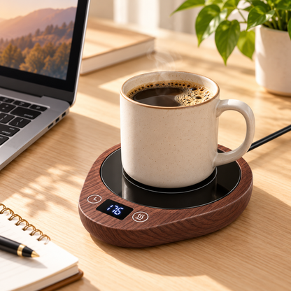 Coffee Mug Warmer Temperature Control Timer Function