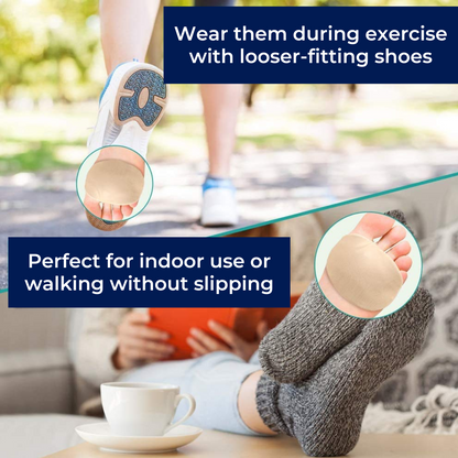 Forefoot Gel Pads with Metatarsal Support and Nerve Pressure Relief