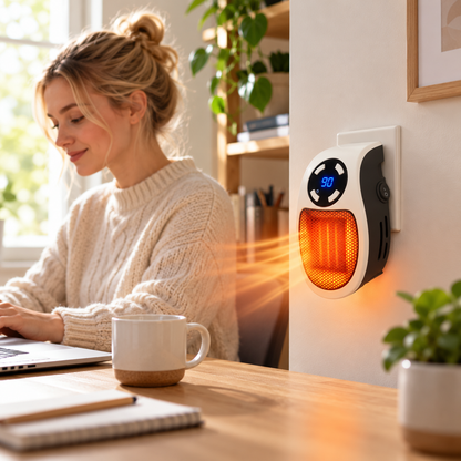 Compact Heater Bedroom Plug In Design Portable Heater