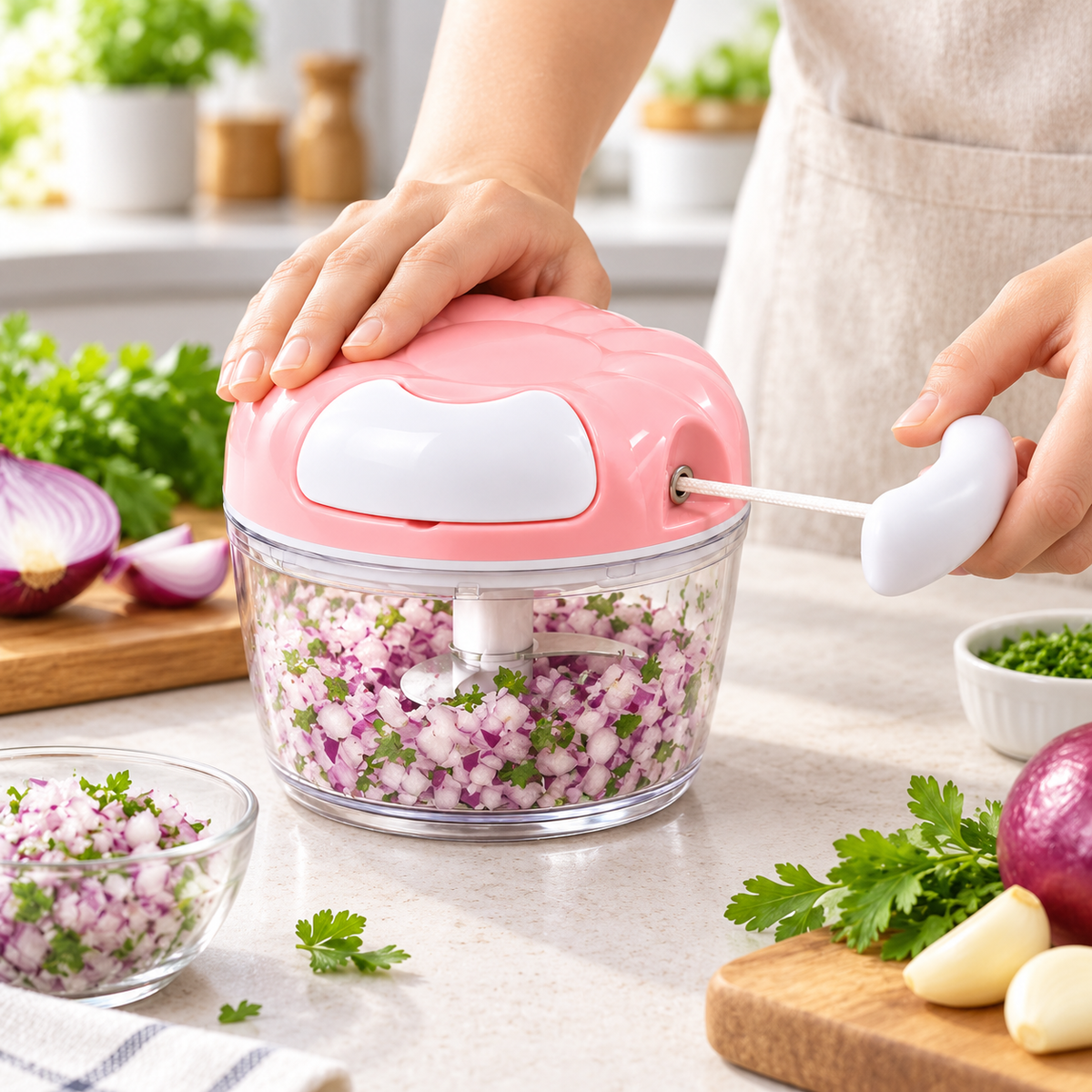 Compact Kitchen Garlic Masher Manual Garlic Press