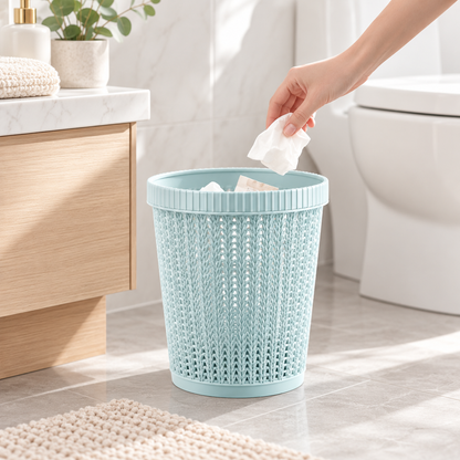 Compact Waste Bin Lightweight Small Garbage Decorative Design