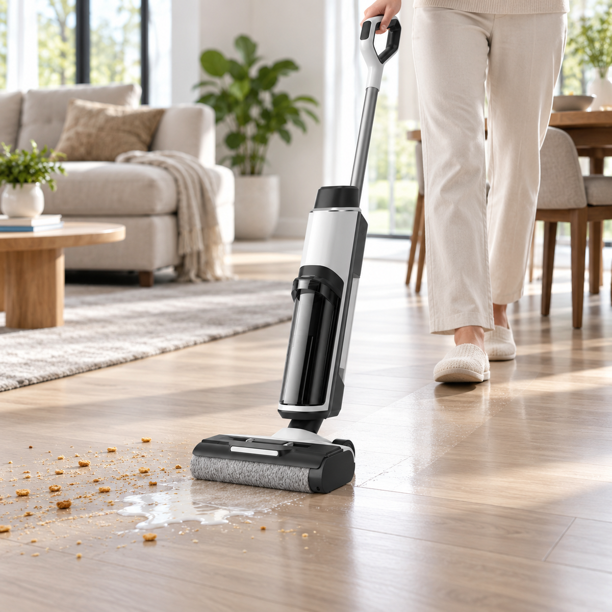 Cordless Floor Cleaner Vacuum Self Cleaning Upright