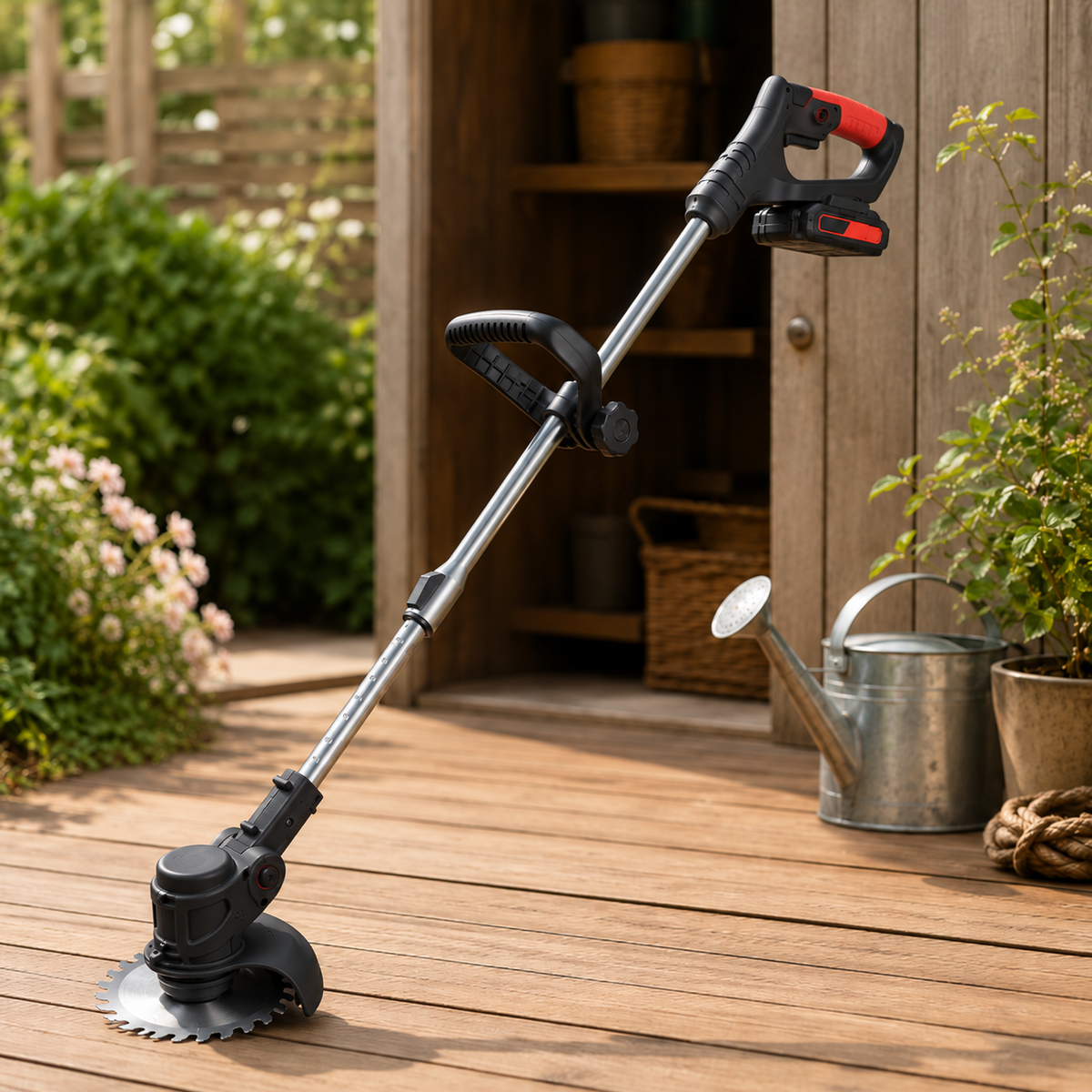 Cordless Grass Trimmer Ergonomic Adjustable Handle
