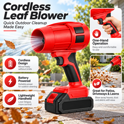 Cordless Leaf Blower Battery Powered Lightweight Handheld