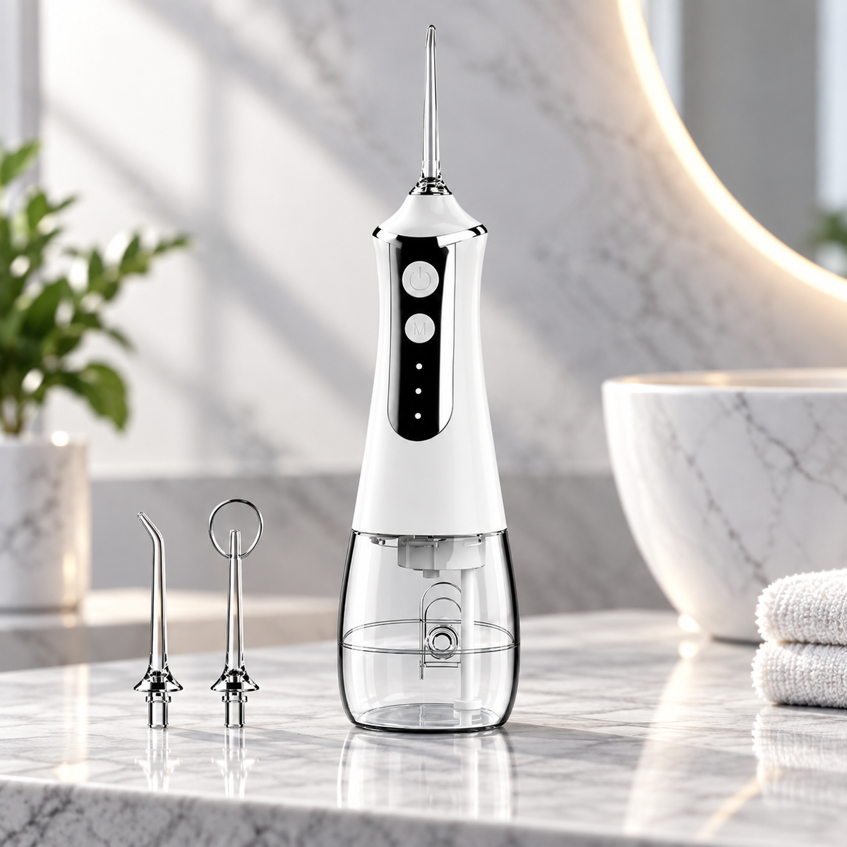 Cordless Water Flosser Portable Travel Friendly Compact
