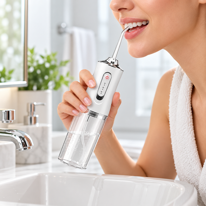 Cordless Water Flosser Rechargeable Replaceable Nozzles