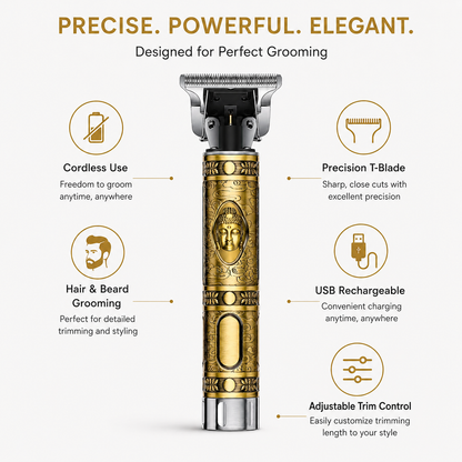 Cordless Adjustable Hair Trimmer Precision Grooming Tool