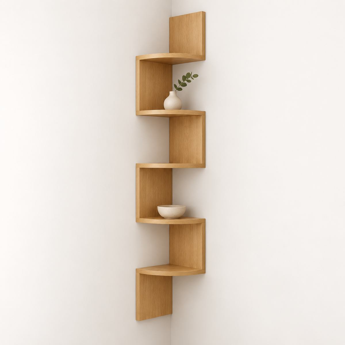 Corner Wall Shelf Modern Unit Space Saving Design