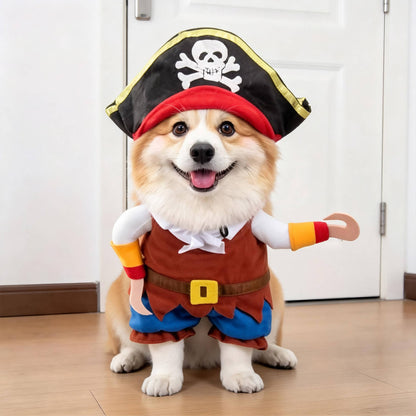 Dog Costume, Creepy Halloween Costume with Padded Arms and 3D Walking Look for Trick or Treating