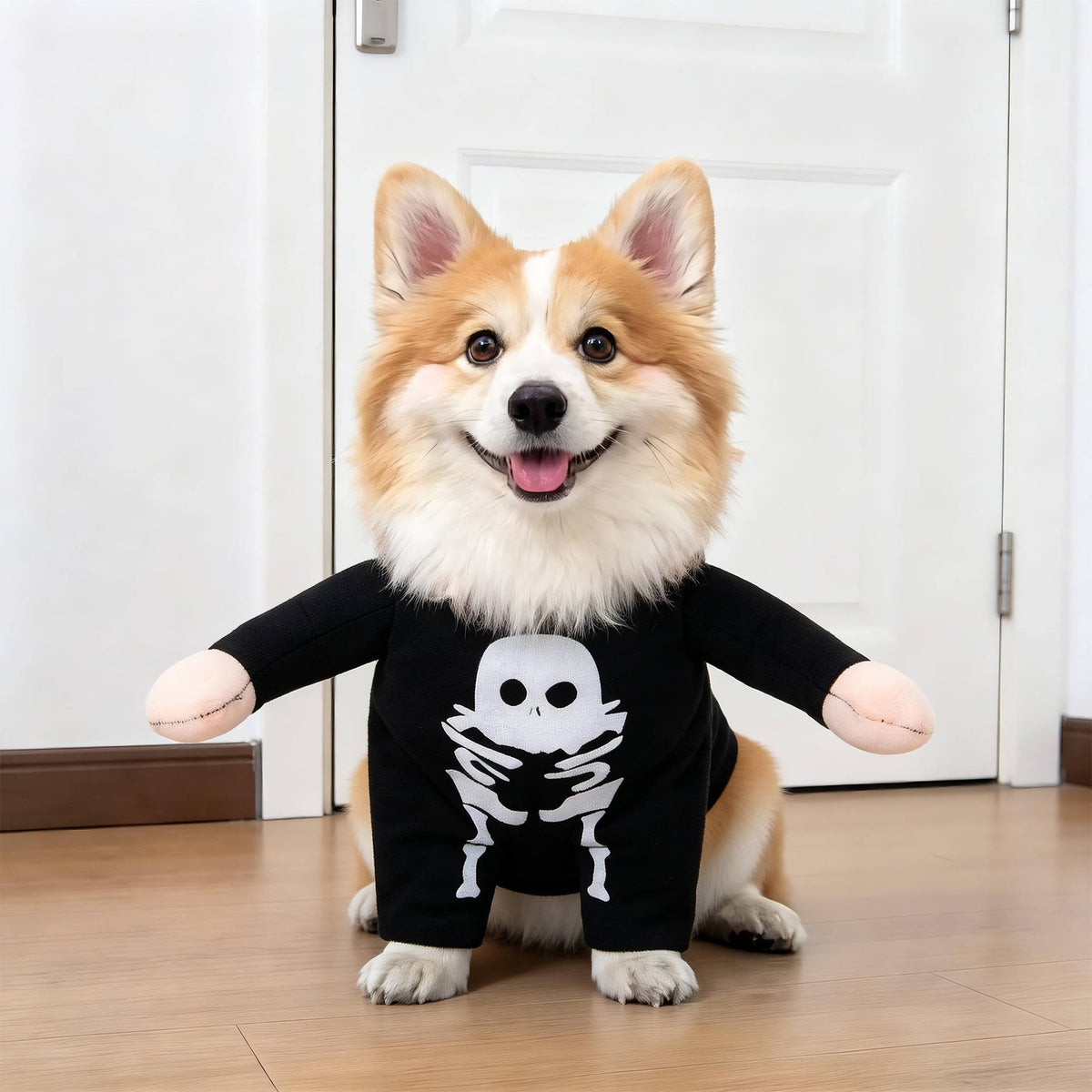 Dog Costume, Creepy Halloween Costume with Padded Arms and 3D Walking Look for Trick or Treating