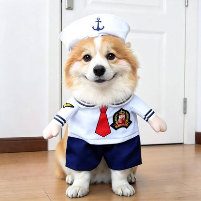 Dog Costume, Creepy Halloween Costume with Padded Arms and 3D Walking Look for Trick or Treating