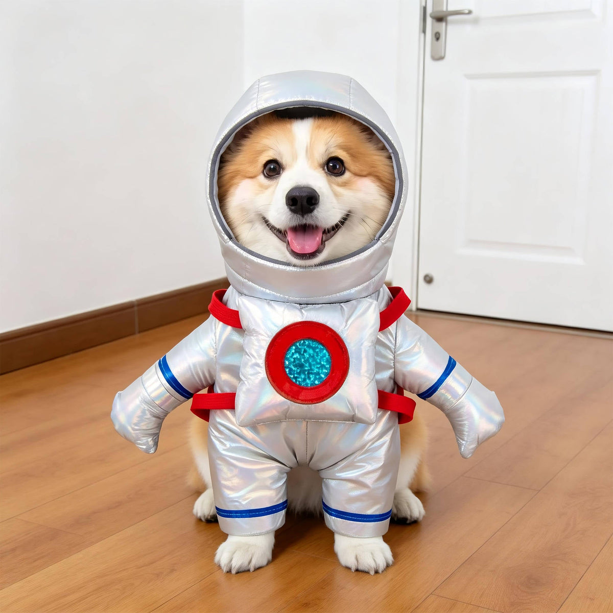 Dog Costume, Creepy Halloween Costume with Padded Arms and 3D Walking Look for Trick or Treating