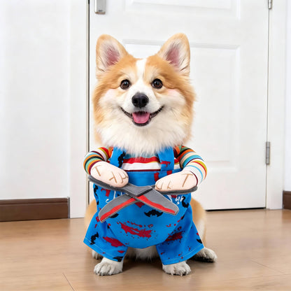 Dog Costume, Creepy Halloween Costume with Padded Arms and 3D Walking Look for Trick or Treating