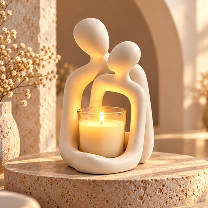 Couple Figurine Home Decor Nordic Style Resin Ornament