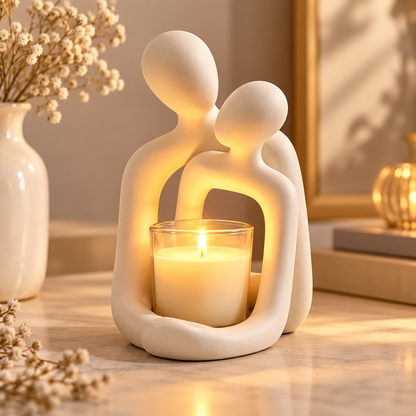 Couple Figurine Home Decor Nordic Style Resin Ornament