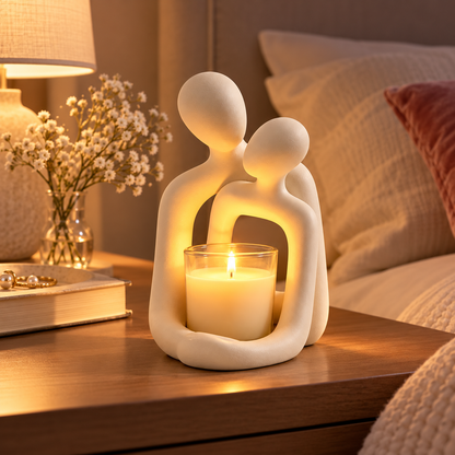 Couple Figurine Home Decor Nordic Style Resin Ornament