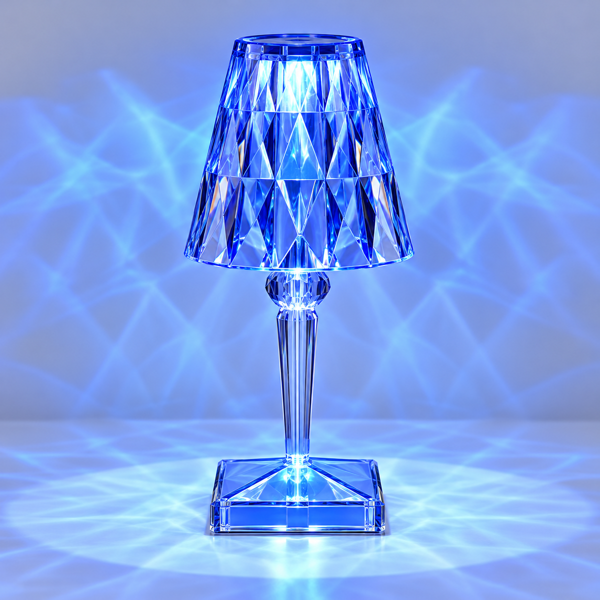 Crystal Table Lamp LED Touch Control Orb Base Decorative