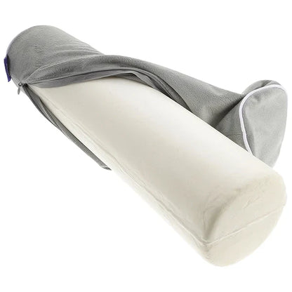 Memory Foam Neck Pillow with Cotton Cover and Shape Retention, Three Sizes Available