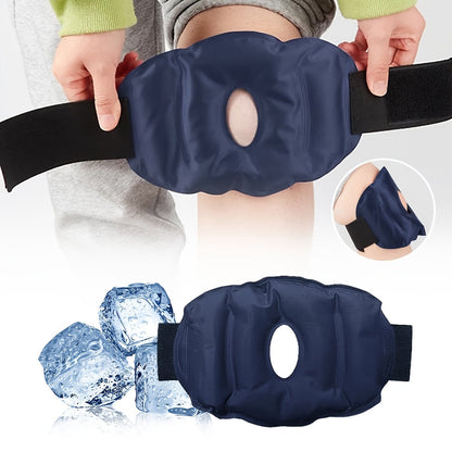 Reusable Knee Ice Pack Wrap – Adjustable Cold Therapy Gel Brace for Knee Pain Relief, Swelling Recovery and Sports Injuries