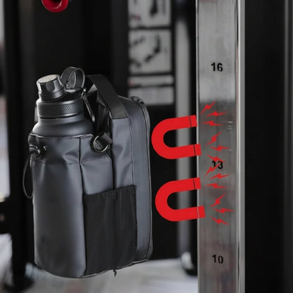 Magnetic Gym Bag Organizer – Large Capacity Fitness Carrier with Phone Pocket and Water Bottle Holder for Workouts