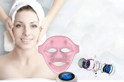 EMS Silicone Facial Massager Mask – Microcurrent Face Lifting Device for Skin Tightening, Firming and Anti-Aging Beauty Treatments