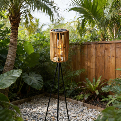 Handmade Rattan Sun Lantern – Decorative Garden Lamp for Outdoor Pathways, Courtyards and Cozy Holiday Ambience Without Electricity