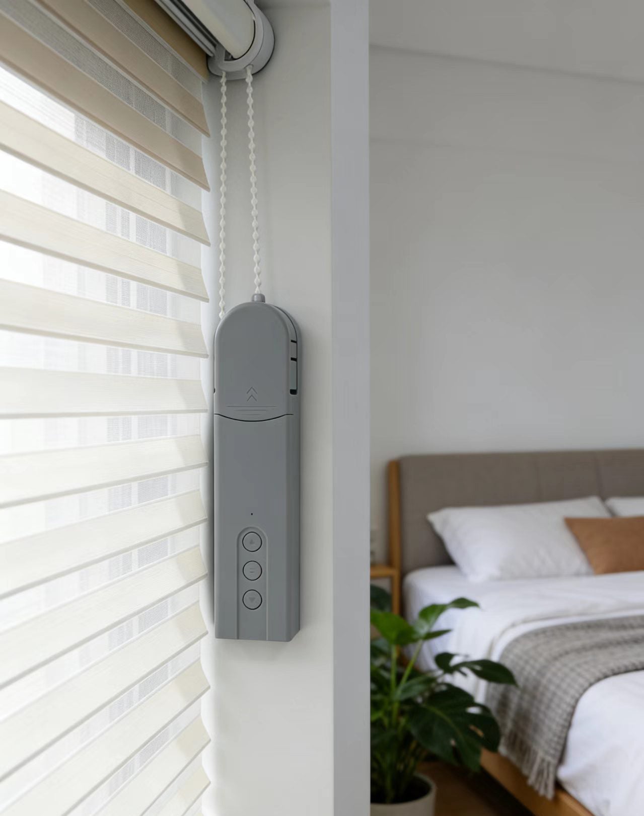 WiFi Smart Curtain Motor – Zigbee Electric Blind Controller Compatible with Smart Life App for Automated Home Window Curtains