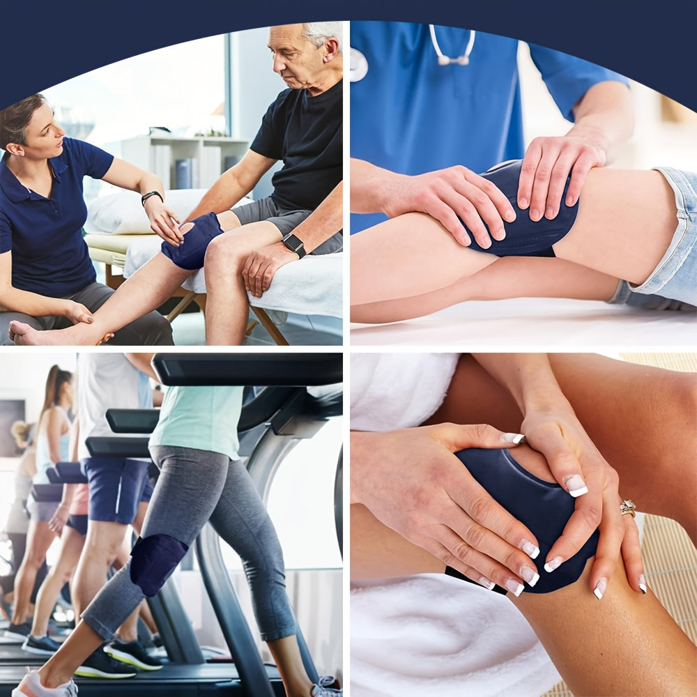Reusable Knee Ice Pack Wrap – Adjustable Cold Therapy Gel Brace for Knee Pain Relief, Swelling Recovery and Sports Injuries