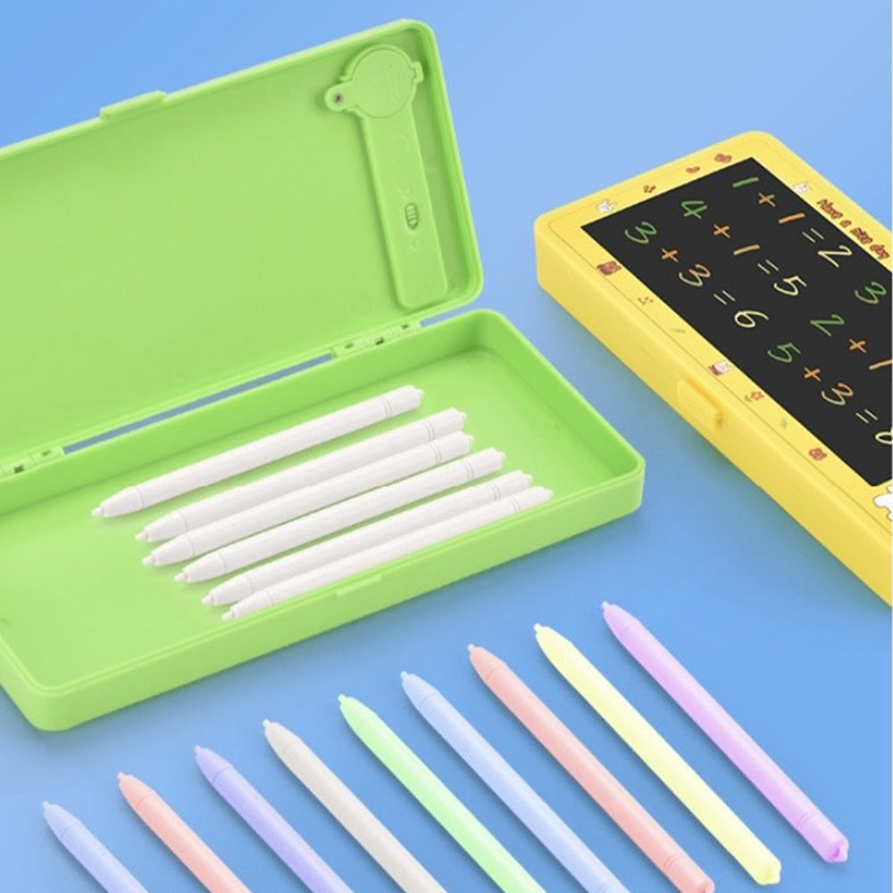 LCD Drawing Pencil Case – 2 in 1 Erasable Writing Board and Stationery Box for School Learning and Organization