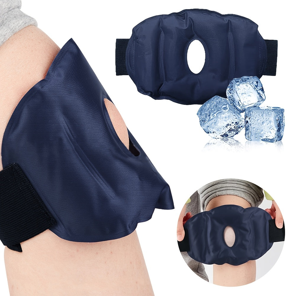 Reusable Knee Ice Pack Wrap – Adjustable Cold Therapy Gel Brace for Knee Pain Relief, Swelling Recovery and Sports Injuries