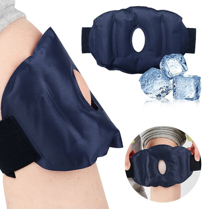 Reusable Knee Ice Pack Wrap – Adjustable Cold Therapy Gel Brace for Knee Pain Relief, Swelling Recovery and Sports Injuries