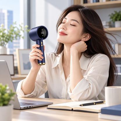 Digital Display Handheld Fan Quiet Rechargeable Portable
