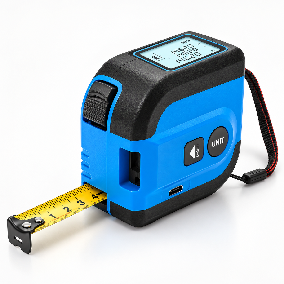 Digital Tape Measure Laser Distance Measurer Compact Design