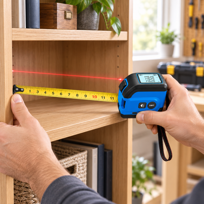 Digital Tape Measure Laser Distance Measurer Compact Design