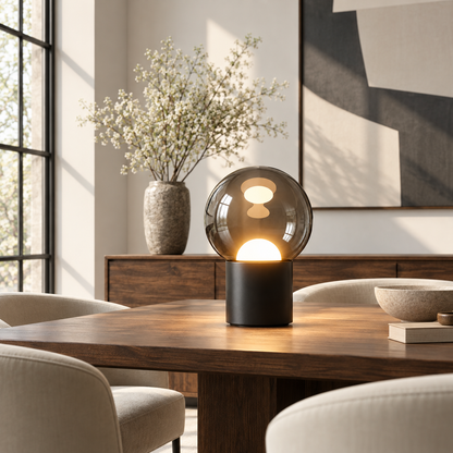 Dimmable LED Modern Table Lamp Adjustable Touch Base Oval