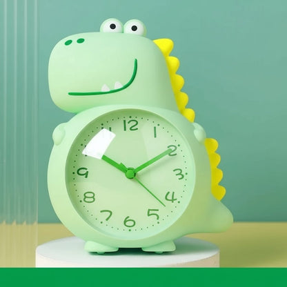 Kids Dinosaur Alarm Clock | Silent Green Character Design