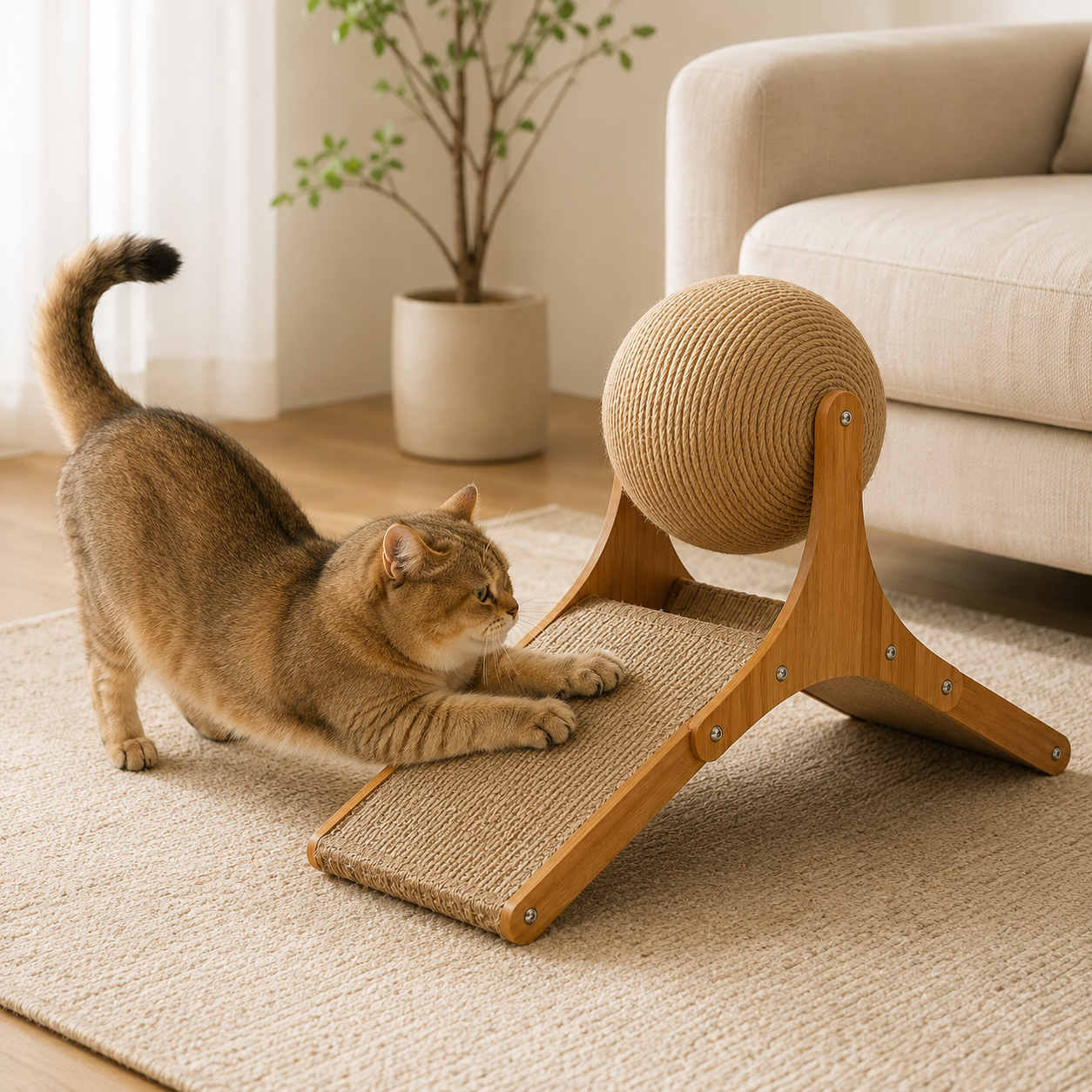 Dual Design Cat Scratching Toy Interactive Fun Activity