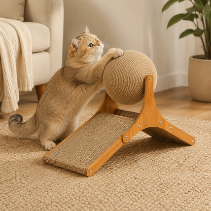 Dual Design Cat Scratching Toy Interactive Fun Activity