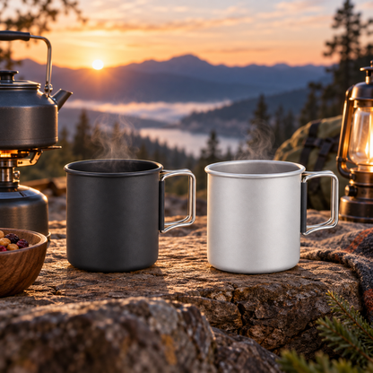 Durable Aluminum Mug Insulated Camping Outdoor Recreation